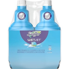 Swiffer WetJet daudzfunkcionāls grīdas tīrīšanas šķīdums, uzpildīšana atvērtā logā Fresh Scent 2 1,25 l no Swiffer