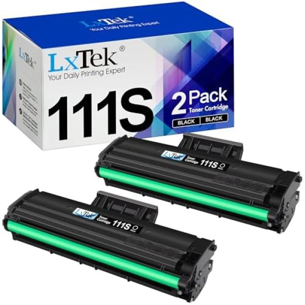 LxTek saderīgs toneris D111S Samsung MLT-D111S nomaiņa Samsung Xpress M2026W M2026 M2070W M2070 SL-M2026 SL-M2070 SL-M2026W SL-M2070W SL-M2020FW M20 M2020M20. 22 W (2 melni).