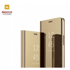 Mocco Clear View Cover Case Grāmatveida Maks Telefonam Xiaomi Redmi 8A Zeltains