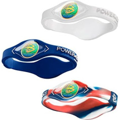 Power Balance Oriģinālā veiktspējas aproce, silikona gumijas rokassprādzes vīriešiem un sievietēm, spēka aproces, 3 iepakojumi, droša, ūdensnecaurlaidīga, viegla, izturīga, M+L izmērs, M 19,0 cm, M/L 20,5