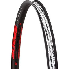 Spank sp-rim-0172-b/Red rim velosipēds unisex pieaugušajiem, melns/sarkans