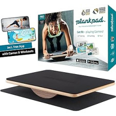 Plankpad PRO — Plank & Balance Board — viegli vingrojiet ar spēlēm un treniņiem iOS/Android lietotnē, galveno trenažieri, visa ķermeņa fitnesa ierīci