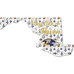 Fanu veidojumi NFL Baltimoras Ravens Unisex Baltimoras Ravens Floral State Sign Team krāsa 12