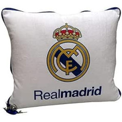 Real Madrid CF Unisex Square House spilvens, plastmasa, daudzkrāsains, oficiāli licencēts produkts (CyP zīmoli)