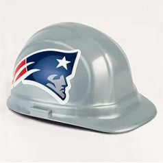 New England Patriots NFL celtnieku ķivere, aizsargķivere, regulējams izmērs, ANSI Z89.1, 2009. gada 1. tipa E klases standarts