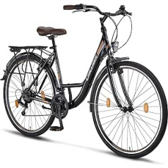 Chillaxx Bike Strada Premium pilsētas velosipēds 24, 26, 28 collu velosipēds meitenēm, zēniem, vīriešiem un sievietēm - 21 ātruma pārnesums - holandiešu pilsētas velosipēds