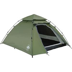 Lumaland Outdoor Pop Up Dome Tent 3 Person Tent Seconds Camping Festival etc. 215 x 195 x 120 cm carrying case