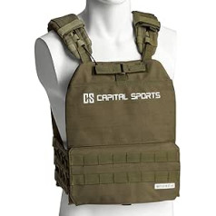 Capital Sports Battlevest 2.0 - svorio liemenė, didelis optimalus svorio paskirstymas dėl storo pečių paminkštinimo.