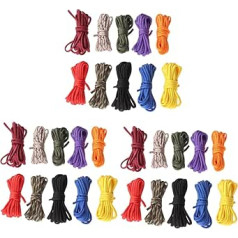 BESPORTBLE 30 gab. 3 austa rokassprādze izpletnis pīta aukla draudzības rokassprādze amatniecības aukla āra neilona virves krāsas krāsa mirst tālu lietussargu virve parakorda poliestera virves rullītis serdes virve