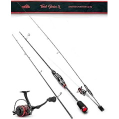 Paradox Fishing UL Rod Set I Trout Series XI 1,85 m Wg. 1,2 g-4 g I karotes stienis Foreles stienis Ultralight Stienis — UL Rod