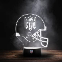 Lieliska zīmola NFL Shield LED lampas gaismas logotipa ķiveres maiņas režīms ar 6 dažādām krāsām