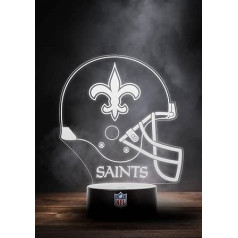 Lielisks zīmols New Orleans Saints NFL LED lampas gaismas logotipa ķiveres maiņas režīms ar 6 dažādām krāsām