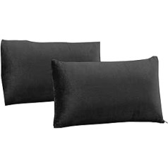 Newgen Medicals Pillow: Set of 2 Memory Foam Travel Pillows with Thermoregulating Cover (Car Pillow Neck, Memory Foam Pillow, Neck Pillow)