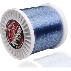 Monofilament Fishing Line 14lb-125lb Mono Fishing Line with Low Memory, High Tensile Strength Big Game Nylon Fishing Lines for Saltwater, Freshwater, Transparent Blue