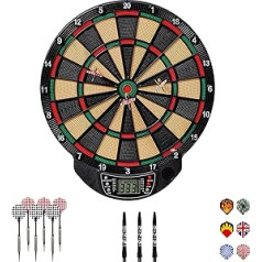 Best Sporting Bristol Electronic Dartboard with 6 Darts Battery Operated