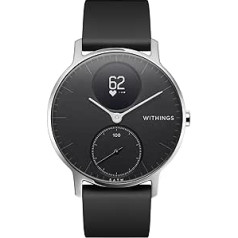 Withings Steel HR - hibrīda viedpulkstenis - aktivitātes izsekotājs ar pievienotu GPS, sirdsdarbības mērījumi, miega uzraudzība, viedtālruņa paziņojumi, ūdensizturīgs un akumulatora darbības laiks 25 dienas