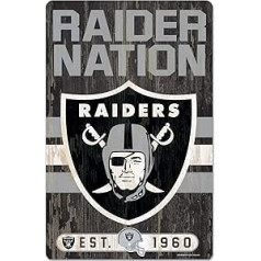 Wincraft NFL Oakland Raiders koka zīme Koka sauklis Raider Nation