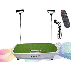 MAXOfit Multi Vibration Plate MF-21 sānu mainīga fitnesa vibrācijas ierīce visa ķermeņa treniņa vibrācijas trenažieris neslīdoša treniņa virsma + treniņu lentes + LCD displejs + tālvadības pults