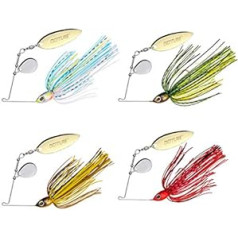 Goture Spinnerbait Double Willow Blade Spinnerbait — Metāla makšķerēšanas māneklis asarim, līdakai, forelei