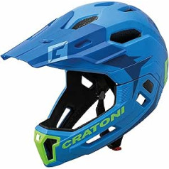 Cratoni helmets GmbH Unisex — pieaugušo C-Maniac 2,0 mx velosipēdistu ķiveres, zila/laima matēta, S/M