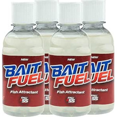 BAITFUEL X55 formulas želeja makšķerēšanai: zivju smaržu tehnoloģija ar īpaši uzlādētu zivju aromātu ar spēcīgiem pievilcējiem un garšas pastiprinātājiem, kas iekost zivis, 8 unces (4 iepakojumi) (PN: X89668-4)