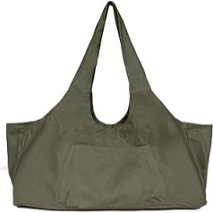 3DTengkit Yoga Bag Large Yoga Mat Bag, Canvas Yoga Mat Shopping Bag with Inner Zipper Pocket, Fits Most Mat Sizes