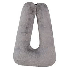 Strike Iron Travel Pillow Child Neck Pillow Car Sleeping Pillow for Long Travel U-Shape Car Seat Belt Cushion Travel Pillow for Children Artificial Rabbit Fur Red Car Travel Pillow