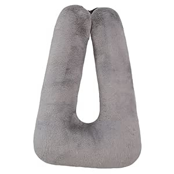 Strike Iron Travel Pillow Bērnu kakla spilvens Auto miega spilvens gariem ceļojumiem U-veida automašīnas drošības jostas spilvens ceļojumu spilvens bērniem mākslīgais truša kažokādas sarkans automašīnas ceļojumu spilvens