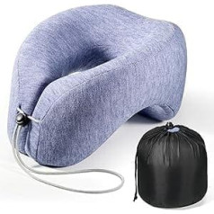 eemol Travel Pillow - Memory Foam Neck Pillow Aeroplane Neck Pillow Travel Strong Support to Protect the Cervical Spine