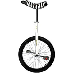 QU-AX Unicycle 20 inch wheel size in all colours, colour: white.