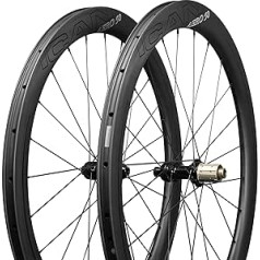 ICANIAN AERO disku bremžu sērija 700C oglekļa velosipēda riteņi, 35/40/45/46 mm dziļums 25 mm platums klinčera bezcaurules gatavie oglekļa šosejas velosipēdu riteņi UD matēta apdare