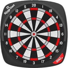 Kings Dart Smart Dartboard Dartworld C1 | Internetinių žaidimų režimai – turnyrai visame pasaulyje | Programų valdymas | Bluetooth 4.0 | Juoda