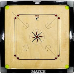 Carrom Board Unisex Youth Dawson sporta mačs 30 x 30 collas 40 004, brūns, 30 x 30