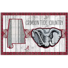 Rico Industries NCAA Alabama Crimson Tide Šī ir Crimson Tide Country 11