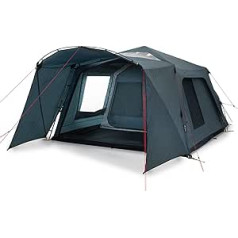 Qeedo Quick Villa 5 Pro (Grey or Dark Series) Family Tent, Second Tent with Standing Height and Sleeping Cabin (220 x 320 cm)