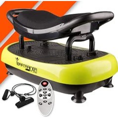 Bonplus BP vibrācijas platforma ar Seat Wonder Fit Fitness svara zaudēšanas muskuļu tonera kāju trenažieri