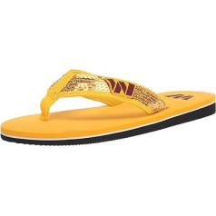 FOCO Sieviešu Nfl Team Logo Sequin Strap Sandals Flip Flops Sandals