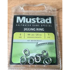 Mustad Jigs Ring makšķerēšanas termināla piederumi (7 iepakojumi), daudzkrāsaini, 5. izmērs