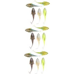 Sosoport 15 PCS Bait Lure Live grimstošie āķi Makšķerēšanas āķi jūras makšķerēšanai Sāls rīks Makšķerēšanas piederumi jūras makšķerēšanai Praktiski grimšanas āķi Mākslīgie viltus ēsmas sālījumi