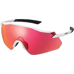 SHIMANO Gafas Road Y21 saulesbrilles, baltas ar Ridescape (baltas), viens izmērs