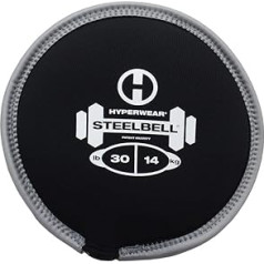 HYPERWEAR SteelBell Slam Ball ar tērauda pildījumu, īpaši izturīgs, neoprēns