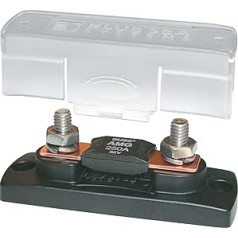 Blue Sea Systems 5001 MEGA/AMG Fuse Block with Cover, 100-300 Amp, 32V DC , 4.07