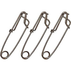 5 x Longline Stainless Steel Fishing Buckles 4 Sizes