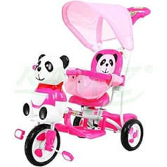 BSD Children's Tricycle Swing Seat 2 in 1 Panda Pushchair Pink