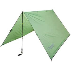 COLUMBUS Leight Tarp 2000 | Trekking Shelter Made of Polyester in Green. Reflective Elements. Shelter, Canopy or Parasol. 293 x 250 cm