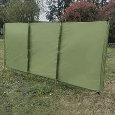 HINAA Wind Protection for Camping, Stove Windscreen, Foldable Outdoor Wind Protection, Sun Protection, Winter Caravan Privacy Screen with Support Poles for Garden, Picnic, Barbecue, Campfire, 3 Sizes