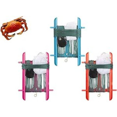 Ari & Deb 3 Pack Crabbing Kit | Krabju vads ar 13 m virvju tīkla ēsmas maisu | Droša lieliska vasaras pludmales izklaide bērniem un pieaugušajiem