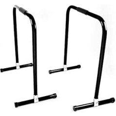 Slavikosway iemērkšanas stieņu pāris Fitness Parallettes 73 x 61 cm Calisthenics Black 9010021