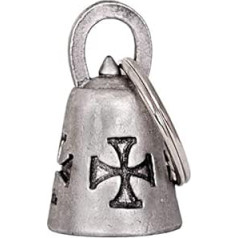 Hot Leathers BEA1005 Iron Cross Protective Bell Sudrabs