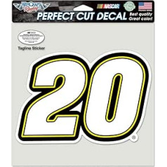 NASCAR Perfect Cut Color Decal, unisex Adult, balta, 8